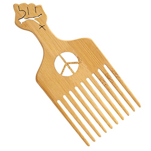 CIYODO Plastikkamm Afro Pick für Lockiges Haar Leichter Kompakter Haarkamm mit Breiten Zähnen zum Stylen und Entwirren Geeignet für Damen und Herren Salon und Heimgebrauch von CIYODO