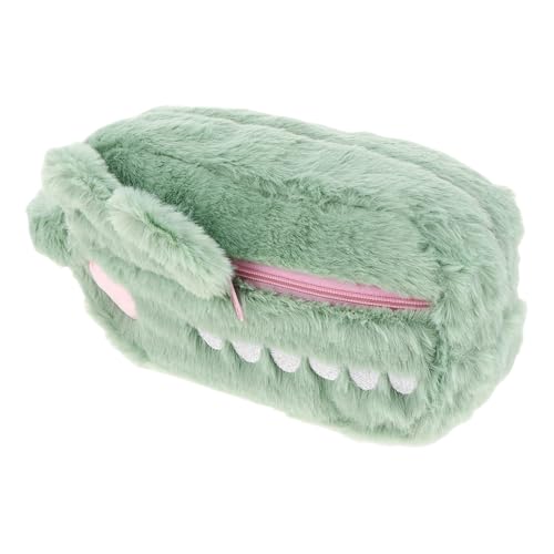 CIYODO Plüsch Federmäppchen Krokodil Form Cartoon Mäppchen mit Großer Kapazität Weiches Stiftemäppchen für Schüler Vielseitiges Schreibwaren Kosmetiktasche Niedliches Tier Design von CIYODO