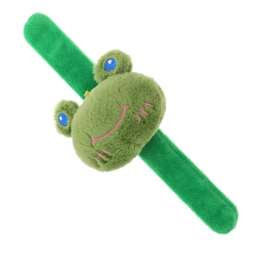 CIYODO Plüsch Frosch Klatscharmband Weiches Kuscheltier Armband Party Mitgebsel Niedliches Tier Armband Bequem Tragbar und Freundlich von CIYODO
