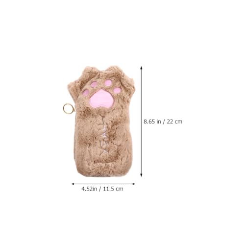 CIYODO Plüsch Katzenpfoten Federmäppchen Kleines Leichtes Mäppchen aus Waschbarem Plüsch Stabile Federtasche mit Modischem Katzenmotiv für Stifte und Schreibutensilien Unterwegs CIYODO Plüsch Katzenpfoten Federmäppchen Kleines Leichtes Mäppchen aus Waschbarem Plüsch Stabile Federtasche mit Modischem Katzenmotiv für Stifte und Schreibutensilien Unterwegs von CIYODO