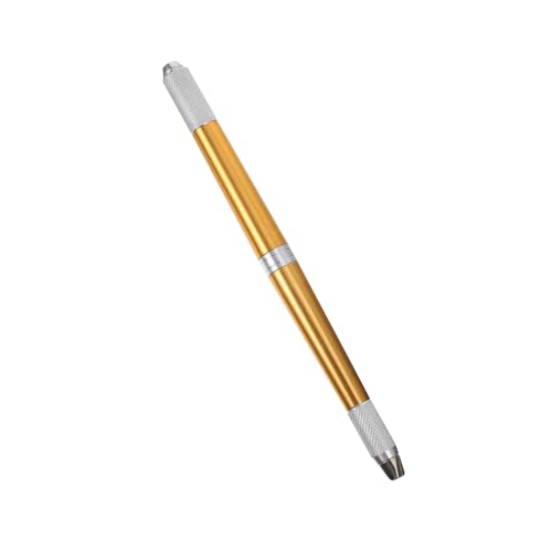 CIYODO Professioneller Manueller Augenbrauenstift Goldfarbig Rutschfest Langlebig für Tattoo Microblading Vollfarbe Narbenabdeckung Geeignet für Beauty salon und Heimgebrauch von CIYODO