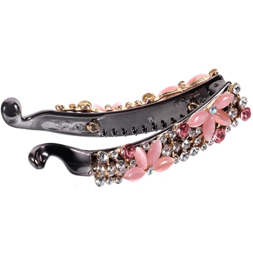 CIYODO Rhinestone Bananenspange für Dünnes Haar Leichter Haarklammer mit Strassbesetztem Design Eleganter Ponytail halter für Frauen Modisches Haaraccessoire für Alltag und Besondere CIYODO Rhinestone Bananenspange für Dünnes Haar Leichter Haarklammer mit Strassbesetztem Design Eleganter Ponytail halter für Frauen Modisches Haaraccessoire für Alltag und Besondere von CIYODO