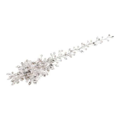 CIYODO Rhinestone Braut Haarkamm Handgefertigt Eleganter Hochzeitsschmuck Vintage Headpiece Frauen Mädchen Raffinierte Haaraccessoires für Braut und Trauzeugin von CIYODO
