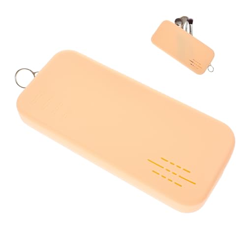 CIYODO Silikon Make up Pinsel Aufbewahrungstasche Kompakt Leicht mit Reißverschluss Kosmetik Organizer für Damen Reise Kulturbeutel Geschenk zu Weihnachten Geburtstag Muttertag von CIYODO