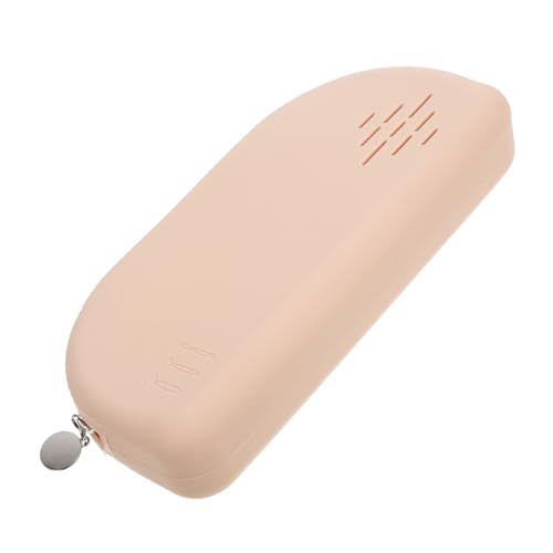 CIYODO Silikon Make up Pinsel Organizer Tasche mit Reißverschluss Tragbarer Kosmetik Pinselhalter Langlebig Leicht Großer Stauraum für Reisen Alltag für Damen und Familie von CIYODO