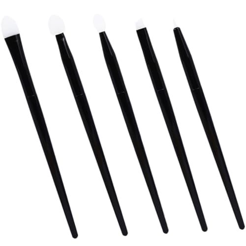 CIYODO Silikon Make up Pinsel Praktische Augen make up Applikatoren für Lidschatten Lippenstift Augenbrauen Weiche Silikonborsten Kompakt und Vielseitig für Anfänger und Profis von CIYODO