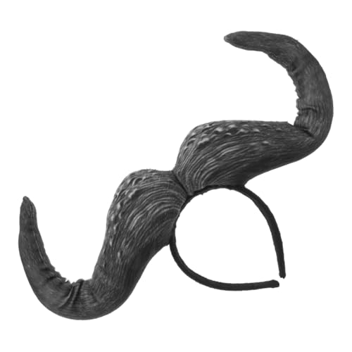 CIYODO Stierhorn-stirnband Für Halloween Cosplay Ochsen-kopfbedeckung Aus Weichen Materialien Verstellbar Für Jedes Alter Als Haar-accessoire Für Kostümpartys Und Festivitäten von CIYODO