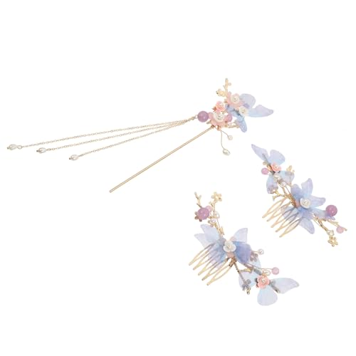 CIYODO Traditionelles Hanfu Haarschmuck Chinesische Retro Haarnadeln mit Langen Quasten Elegante Haarspangen Damen Braut Schmuck für Hochzeit Festliche Anlässe von CIYODO