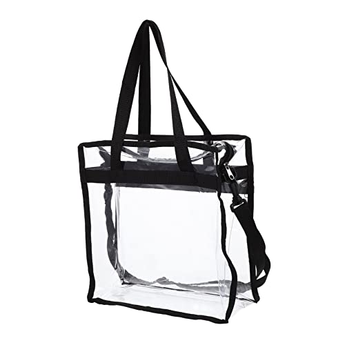 CIYODO Transparente Damen Schultertasche PVC Multifunktionale Umhängetasche Leichte Crossbody Tasche Modische und Robuste Handtasche für Alltag Handy Kosmetik Karten Schlüssel für von CIYODO