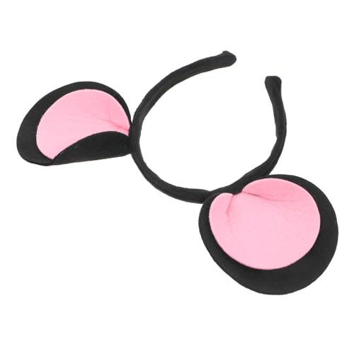 CIYODO Verstellbares Elastisches Mausohren Haarreif aus Schwarzem Filz für Party Bühne Kostüm Bequemes Vielseitiges Accessoire für Familie von CIYODO