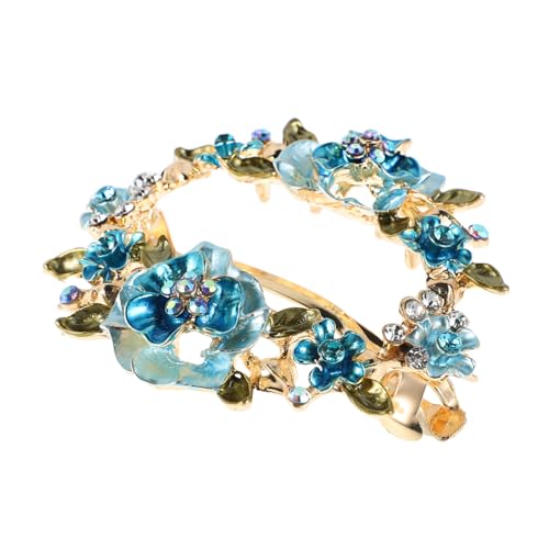 CIYODO Vintage Haarklammer mit Floralem Design Starker Federgriff Vielseitiger Haarschmuck für Damen Geeignet für Hohe und Dutts Haarklammer für Altersgruppen von CIYODO