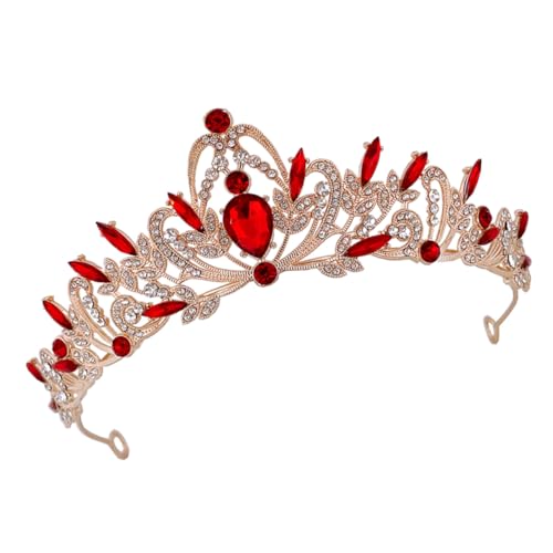CIYODO Vintage Haarschmuck Tiara mit Funkelnden Strasssteinen Dekoratives Kopfschmuck für Damen Geeignet für Hochzeit Party Festival und Besondere Anlässe von CIYODO