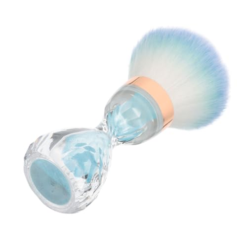 CIYODO Weicher Nagelstaubbürste Reinigungspinsel Sanfte Acrylpulver Bürste Nagelkunst Werkzeug für Nageldesign und Make Up Puderstaub Entferner Blau Kompakt Tragbar von CIYODO