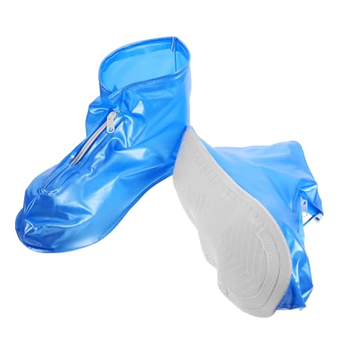 CIYODO Wiederverwendbare Regenüberschuhe aus Reißfestem PVC Leicht Faltbar und Kompakt Rutschfester Schuhüberzug für Outdoor Schuhe Geeignet für Damen Herren von CIYODO