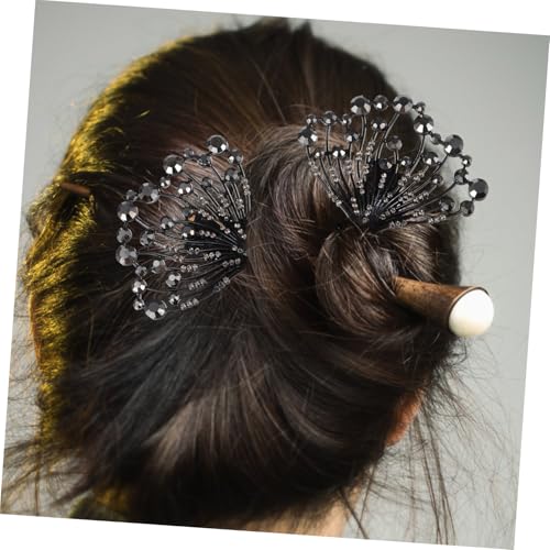 CIYODO Wiederverwendbarer Dutt haarclip mit Blumenmuster Glatte Haarklammer zum Einfachen Fixieren von Hochsteckfrisuren Langlebig und Komfortabel für Damen bei Alltag Sport und von CIYODO