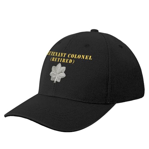 CIZIEOE Baseball Kappe Baseball Cap Army - Lieutenant Colonel - Retired X 300 Baseball Cap Strandausflug süße Bommelmütze Mütze Strand Damen Golfbekleidung Herren von CIZIEOE