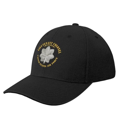 CIZIEOE Baseball Kappe Baseball Cap USAF - Lieutenant Colonel - LTC - Retired X 300 Baseball Cap Hat Man for The Sun Geburtstag modische Mütze Damen Herren von CIZIEOE