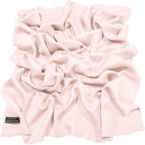 CJ Apparel Babyrosa Normallack Design Nepalesischer Fransenschal Schal Stola Wrap Pashmina NEU von CJ Apparel