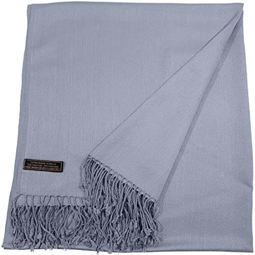 CJ Apparel Grau Einheitliche Farbe Nepalesisch Schultertuch Schal Zweite Wahl Schultertücher Wrap Pashmina NEU von CJ Apparel