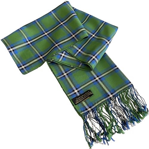 CJ Apparel Grün Herren Nepalese Tartan Design Fashion Strickschal Schals Zweite Wahl Herbst/Winter Gesichtsbedeckung NEU von CJ Apparel