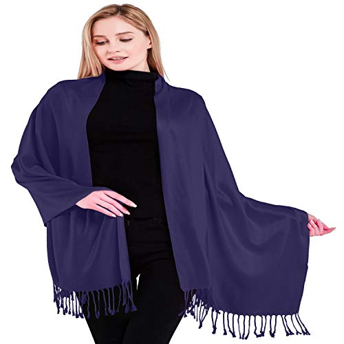 CJ Apparel Indigo Blau Einheitliche Farbe Nepalesisch Schultertuch Schal Zweite Wahl Schultertücher Wrap Pashmina NEU von CJ Apparel