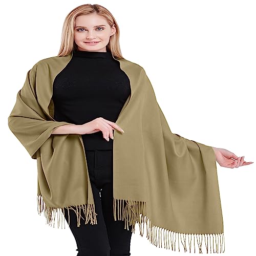 CJ Apparel Nackt (Nude) Dickes Einfarbiges Design Baumwollmischung Schal Zweite Wahl Schultertücher Wrap Pashminas NEU von CJ Apparel