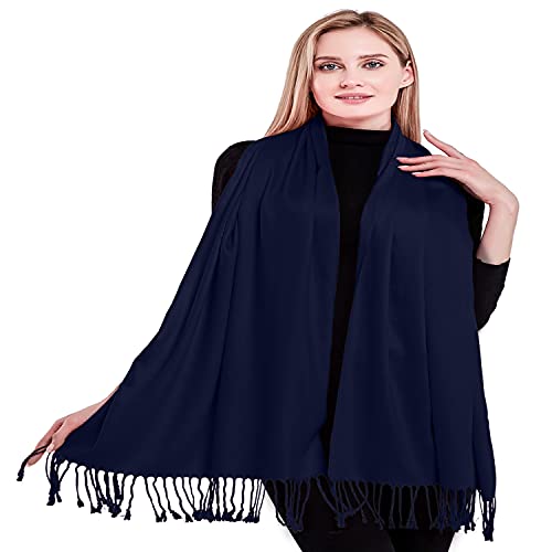 CJ Apparel Marineblau Einheitliche Farbe Nepalesisch Schultertuch Schal Zweite Wahl Schultertücher Wrap Pashmina NEU von CJ Apparel