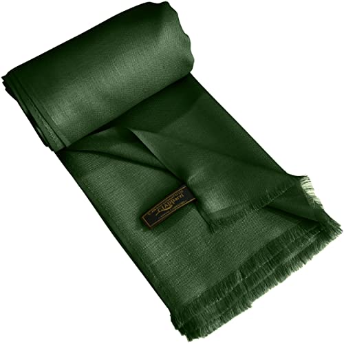 CJ Apparel Nepalesischer Schal mit Fransen zweiter Wahl Schal Stola Wrap Pashmina Neu, Smaragd Grün, Einheitsgröße von CJ Apparel