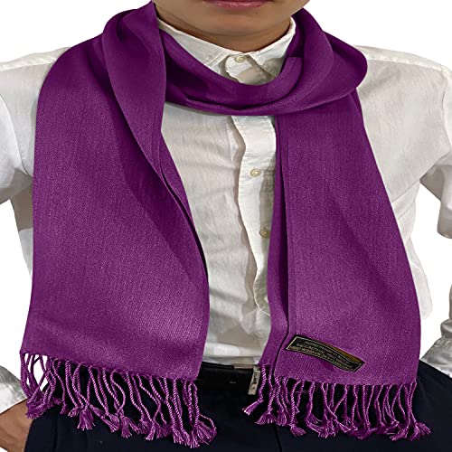 CJ Apparel Violett Herren Nepalesisch Einfarbig Design Mode Strickschal Schals Herbst/Winter Wrap NEU von CJ Apparel