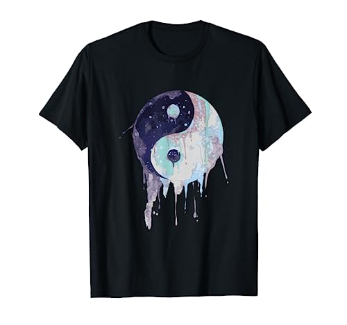 Yin Yang Wasserfarbe T-Shirt von CJ Merch