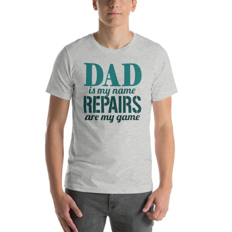 Papa Ist Mein Name Reparaturen Sind Mein Spiel Short-Sleeve Unisex T-Shirt von CJHCreativeDesigns