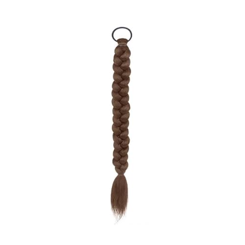 Damen Synthetische Perücke Zopf weibliche Pferdeschwanz Simulation chinesischen Stil geflochten Fischgräte gebratenen Teig Twists Alltag(Light Brown) von CJHFR472SG