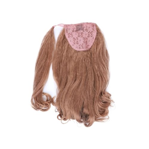 Damen Synthetische Pferdeschwanzverlängerungen mit lockigem Ende, umlaufende Pferdeschwänze for Frauen, 16 Zoll hohe Puff-Pferdeschwänze Alltag(#27) von CJHFR472SG