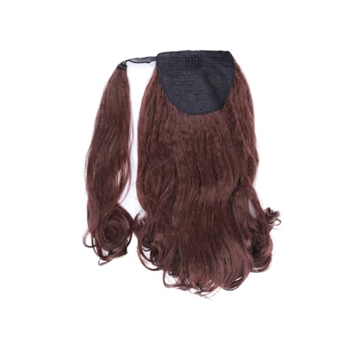 Damen Synthetische Pferdeschwanzverlängerungen mit lockigem Ende, umlaufende Pferdeschwänze for Frauen, 16 Zoll hohe Puff-Pferdeschwänze Alltag(#33) von CJHFR472SG