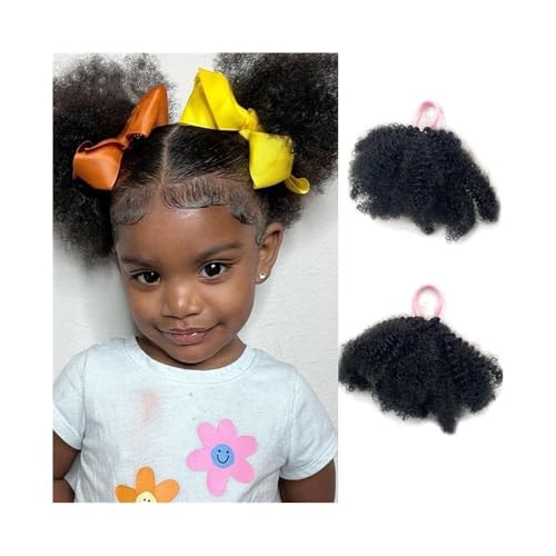 Haarteil 2 Stück Afro Puff Kunsthaar-Dutts for Kinder Kinky Curly Twist Pferdeschwanz-Haarteil mit elastischem Haargummi for Mädchen Täglicher Gebrauch Haarteil 2 Stück Afro Puff Kunsthaar-Dutts for Kinder Kinky Curly Twist Pferdeschwanz-Haarteil mit elastischem Haargummi for Mädchen Täglicher Gebrauch von CJHFR472SG