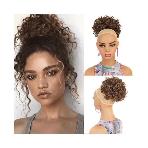 Haarteil Messy Bun Haarteile for Frauen Synthetische lockige Kordelzug Pferdeschwanz Hochsteckfrisur Haarteil Täglicher Gebrauch(10AM-0906) von CJHFR472SG