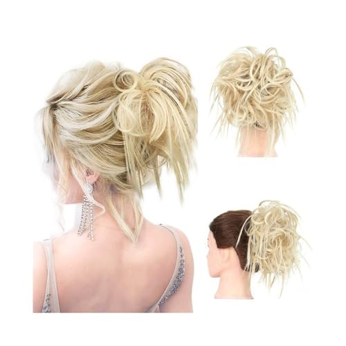 Haarteil Unordentlicher Haarknoten, synthetisches Haarteil mit elastischem Band, zerzauste Hochsteckfrisur, Haargummis, Verlängerung for Frauen und Mädchen Täglicher Gebrauch(18H613) von CJHFR472SG