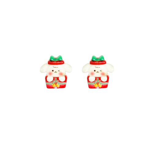 CJIAYUJEW Weihnachtsohrringe für Frauen, lustige Weihnachtsbäume, Weihnachtsmann, Schneemann, Hirsch, Bär, Ohrstecker, bunte Weihnachts-Harz-Ohrringe, niedlicher festlicher Schmuck CJIAYUJEW Weihnachtsohrringe für Frauen, lustige Weihnachtsbäume, Weihnachtsmann, Schneemann, Hirsch, Bär, Ohrstecker, bunte Weihnachts-Harz-Ohrringe, niedlicher festlicher Schmuck von CJIAYUJEW