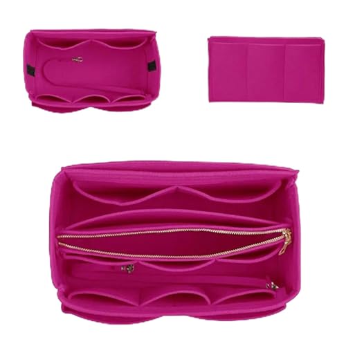 CJJXKBEP Kosmetiktasche Make-up-Organizer, Filzeinsatz, for Handtasche, Reise, innere Geldbörse, tragbare Kosmetiktaschen Verwendet für die tägliche Reise(A4,30X16X16CM) von CJJXKBEP