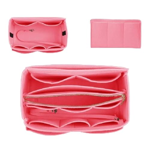 CJJXKBEP Kosmetiktasche Make-up-Organizer, Filzeinsatz, for Handtasche, Reise, innere Geldbörse, tragbare Kosmetiktaschen Verwendet für die tägliche Reise(A5,30X16X16CM) von CJJXKBEP