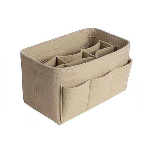 CJJXKBEP Kosmetiktasche Make-up-Organizer, Filzeinsatz, for Handtasche, Reise, innere Geldbörse, tragbare Kosmetiktaschen Verwendet für die tägliche Reise(B3,30X16X16CM) von CJJXKBEP