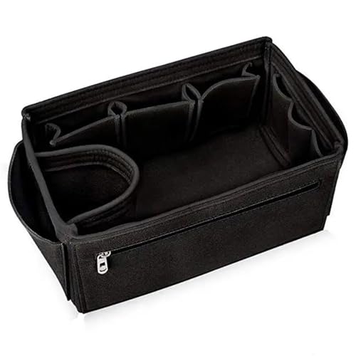 CJJXKBEP Kosmetiktasche Make-up-Organizer, Filzeinsatz, for Handtasche, Reise, innere Geldbörse, tragbare Kosmetiktaschen Verwendet für die tägliche Reise(D1,34X18X17CM) von CJJXKBEP