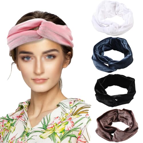 CJKDXDH Spa-Stirnbänder zum Waschen des Gesichts, Hautpflege, Stirnband für Frauen und Mädchen, elastisches Make-up, Haarband, kreatives Haarzubehör (bunt B) von CJKDXDH