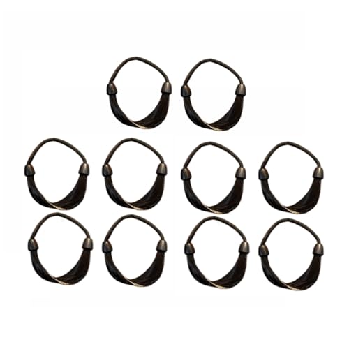 Faux Perücke Haarbänder Pferdeschwanz Haar Seil Gummiband Haarbänder Mädchen Haarschmuck Hoch Pferdeschwanz Haarbänder Damen Haarschmuck 10 Stück von CJKDXDH