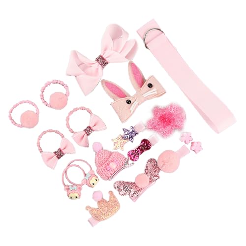 Haarspangen Set Schleife Haarspangen Haarbänder Plüsch Gummibänder Hutform Haarspangen Mädchen Kopfbedeckung Kinder Haarspangen 18 Stück von CJKDXDH