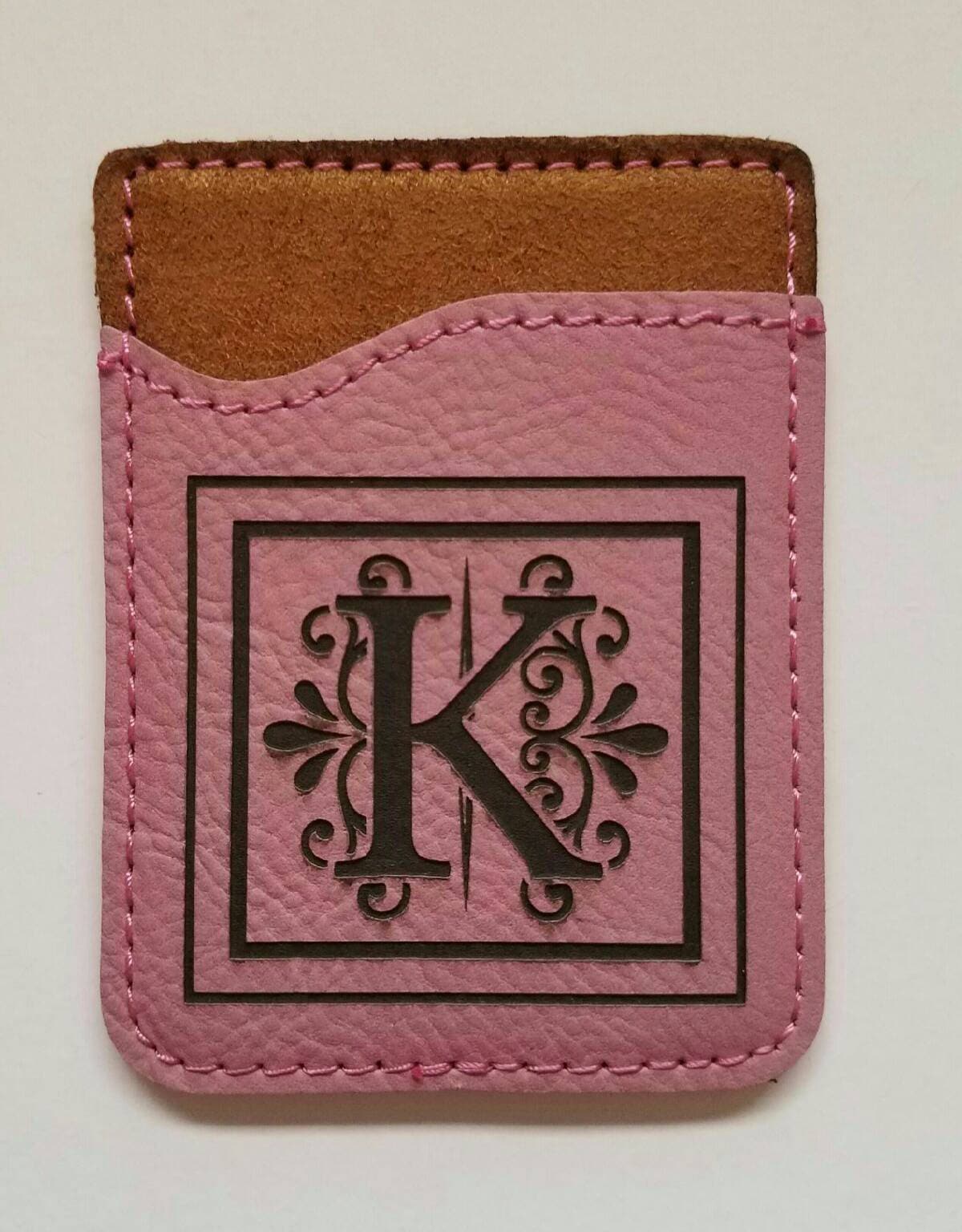 Personalisierte Rosa Leder Handy Brieftasche Freund Geburtstag Weihnachtsgeschenk Personalisierte Rosa Leder Handy Brieftasche Freund Geburtstag Weihnachtsgeschenk von CJKEngraving