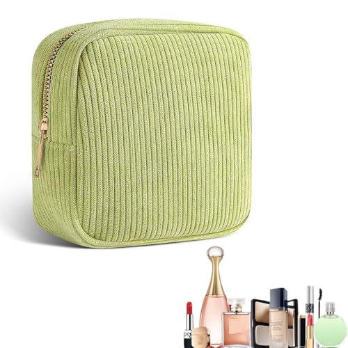 CJQRL Kleine Kosmetiktasche, Kleine Aufbewahrungstaschen, Make up Tasche, Tampontasche Period Bag Geldbeutel Damen Tampon Aufbewahrungstasche Damenbindenbeutel, 12 * 12cm(Grün) von CJQRL