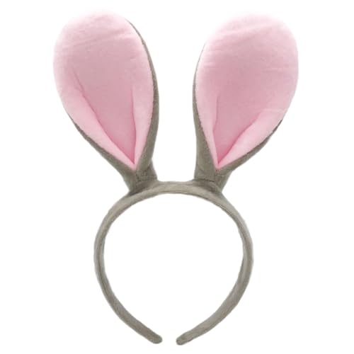 CJQRL Niedlich Plüsch Haarbänder Hase Ohren Haarschmuck Hasenohren Stirnband Verkleidung Zubehör Haarstyling Deko Flauschig Kopfschmuck für Ostern/Party/Hochzeit Cosplay von CJQRL