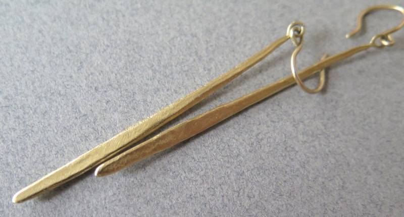 Spike Ohrringe-14K Gold Ohrringe-Lange Ohrringe-Bar Ohrringe-Gold Ohrringe von CJbijoux