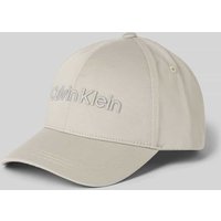CK Calvin Klein Basecap mit Label-Stitching in Hellgrau, Größe 1 von CK Calvin Klein